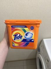 Капсулы для стирки Tide, Все в 1 Pods Color, 23 шт, капсула 22.8 г - фото 4 от пользователя