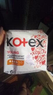 Прокладки женские Kotex, Young Normal, 10 шт, для девочек подростков, 4426 - фото 4 от пользователя