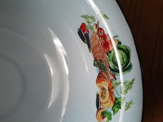 Миска эмалированная сталь, круглая, 8 см, 2 л, Урожай, СтальЭмаль, 1с32с, серо-голубая - фото 3 от пользователя