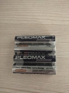 Батарейка Pleomax, ААА (R03, 24D), Super heavy duty Samsung, солевая, 1.5 В, спайка, 4 шт, 236 - фото 3 от пользователя