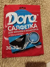 Салфетка для экранов и мониторов электротехники, микрофибра, 30х30 см, Dora, 2001-006 - фото 6 от пользователя