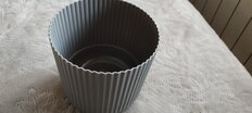 Кашпо пластик, 1.6 л, 14х13.5 см, французский серое, Idea, Вельвет - фото 3 от пользователя
