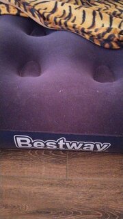 Матрас надувной Bestway, 203х152х28 см, 332018/67226 BW, насос встроенный, ножной, флокированный, 300 кг - фото 3 от пользователя