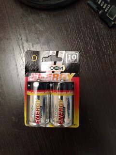 Батарейка Трофи, D (LR20), Energy Power Alkaline, щелочная, 1.5 В, блистер, 2 шт, C0034933 - фото 1 от пользователя