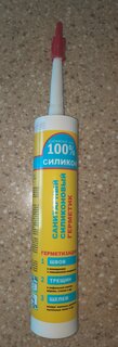 Герметик силиконовый, санитарный, Ремонт На 100%, S H1620, 260 мл, белый - фото 4 от пользователя