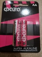 Батарейка ФАZА, АА (LR6, 15A), Super Alkaline, щелочная, 1.5 В, блистер, 2 шт, 2858443 - фото 6 от пользователя