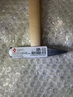 Молоток слесарный, НИЗ, квадратный боек, оцинкованный, рукоятка дерево, 0.2 кг, 25004015 - фото 3 от пользователя