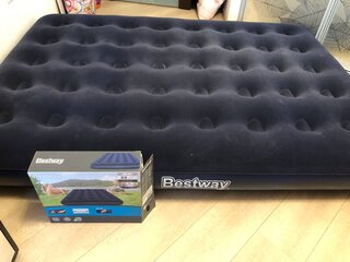 Матрас надувной Bestway, 191х137х22 см, 67002N/67002/010165BW, без насоса, флокированный, ортопедический, 227 кг - фото 1 от пользователя