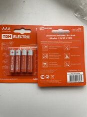 Батарейка TDM Electric, ААА (LR03, 24A), Alkaline, щелочная, 1.5 В, блистер, 4 шт, SQ1702-0006 - фото 2 от пользователя