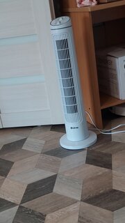 Вентилятор напольный колонный, Lofter, 40 Вт, 3 скорости, белый, TF29C2-alu (TF29-T21-wht) - фото 3 от пользователя