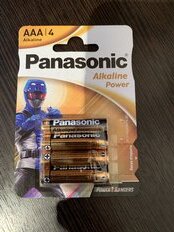 Батарейка Panasonic, ААА (LR03, 24A), Alkaline Power, щелочная, 1.5 В, блистер, 4 шт - фото 5 от пользователя