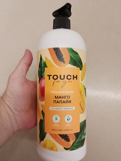 Гель для душа Touch For You, Манго-папайя, 1 л, парфюмированный - фото 1 от пользователя