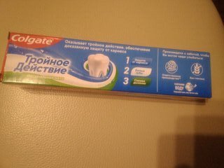 Зубная паста Colgate, Тройное действие, 150 мл - фото 2 от пользователя