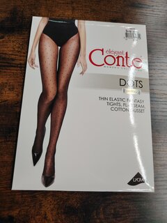 Колготки Conte, Fantasy Dots, 20 DEN, р. 3, nero/черные, без шортиков, рисунок мелкие точки, 14С-48СП - фото 4 от пользователя