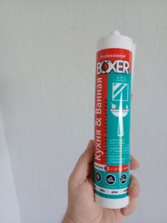 Герметик силиконовый, санитарный, Boxer, S, Н1617, 260 мл, бесцветный - фото 5 от пользователя