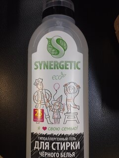 Гель для стирки Synergetic, 0.75 л, для черного белья - фото 2 от пользователя