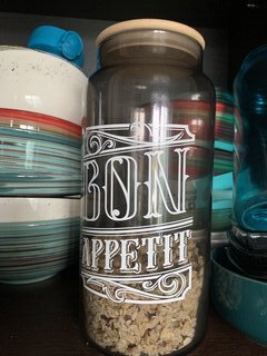 Банка для сыпучих продуктов, стекло, 1.4 л, с крышкой, Herevin, Бон Аппетит, 828-013 - фото 1 от пользователя