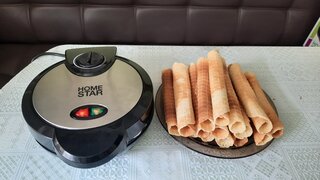 Вафельница Homestar, HS-2028, 1200 Вт, черный с серебром, антипригарное покрытие, 105198 - фото 2 от пользователя