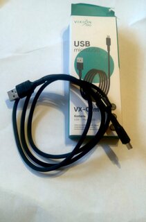 Кабель Vixion, VX-07m, microUSB, 2 разъема, 2.4 А, 1 м, усиленный, черный - фото 2 от пользователя