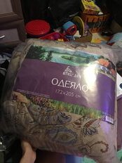 Одеяло 2-спальное, 172х205 см, Дача, прочесанное полиэфирное волокно, 250 г/м2, всесезонное, чехол 100% полиэстер, в ассортименте - фото 1 от пользователя