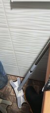 Швабра плоская, микрофибра, 130х36х14 см, серая, с вертикальным отжимом, телескопическая ручка, Y4-6717 - фото 7 от пользователя