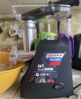 Мясорубка электрическая Polaris, PMG 2078, 2000 Вт, реверс, 2 кг/мин, пластик, черная - фото 3 от пользователя