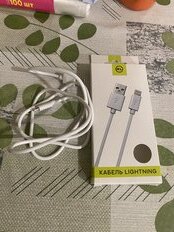 Кабель USB, Red Line, USB lightning, 1 м, 8 - pin, для Apple, белый, УТ000006493 - фото 5 от пользователя