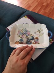 Блюдо доломит, прямоугольное, 14х23 см, Патрицио, Daniks - фото 8 от пользователя