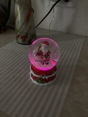 Фигурка декоративная Снежный шар, 6.5 см, свет,LED, XM14-8 - фото 9 от пользователя