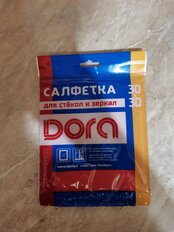 Салфетка для стекол и зеркал, микрофибра, 30 х 30 см, в ассортименте, Dora, 2001-007 - фото 1 от пользователя