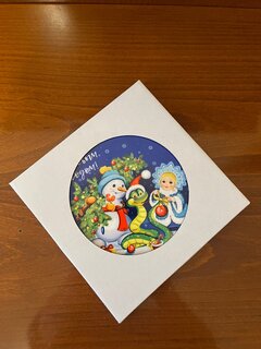 Подставка под горячее, керамика, круглая, 16 см, Символ Года, Y4-8393 - фото 7 от пользователя