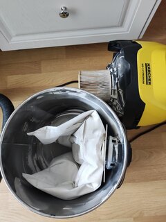 Пылесос Karcher, WD 3 Premium EU-I, 1000 Вт, с мешком, сухая уборка - фото 1 от пользователя
