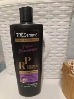 Шампунь TRESemme, Repair and Protect с биотином, для сухих и поврежденных волос, 400 мл - фото 3 от пользователя