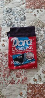 Салфетка для экранов и мониторов электротехники, микрофибра, 30х30 см, Dora, 2001-006 - фото 7 от пользователя