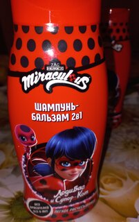 Шампунь-бальзам детский Miraculous, 2в1, Чудесная Леди Баг, 400 мл - фото 2 от пользователя