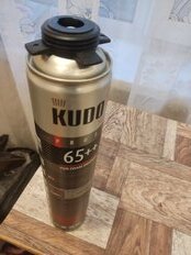 Пена монтажная KUDO, Proff 65++, профессиональная, 65 л, 1 л, летняя, KUPP10S65++ - фото 1 от пользователя