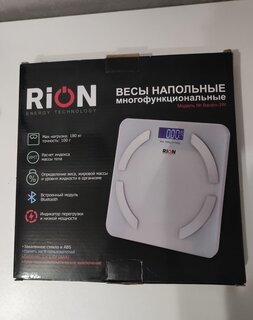 Весы напольные электронные, Rion, Baobo-3W, стекло, до 180 кг, Bluetooth, LCD-дисплей, белые - фото 3 от пользователя