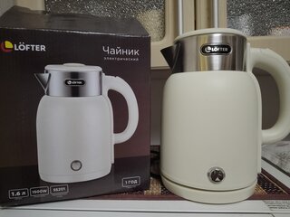 Чайник электрический Lofter, CX-K224-18W, белый, 1.6 л, 1500 Вт, скрытый нагревательный элемент, пластик - фото 6 от пользователя
