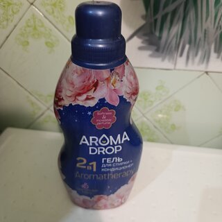 Гель для стирки Aroma Drop, 1 л, универсальный, Цветочный микс 2в1 - фото 3 от пользователя