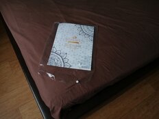 Простыня 1.5-спальная, 150 х 220 см, 100% хлопок, поплин, шоколадная, Silvano, Марципан, 200004 - фото 3 от пользователя