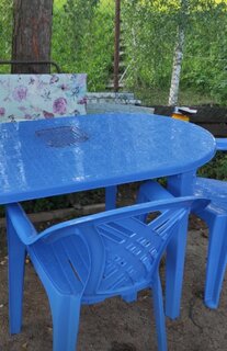 Кресло пластик, Стандарт Пластик Групп, 84х60х66 см, синее - фото 3 от пользователя