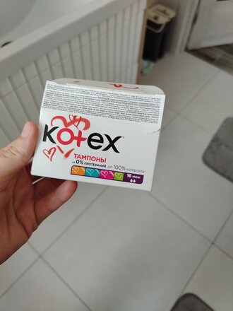 Тампоны Kotex, Нормал, 16 шт, 4355 - фото 8 от пользователя