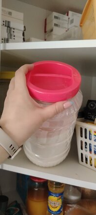 Банка для сыпучих продуктов, пластик, 3 л, 25.6 см, с крышкой, Альтернатива, М328, в ассортименте - фото 8 от пользователя