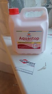 Грунтовка воднодисперсионная, акриловая, Eskaro, Aquastop Professional, концентрат 1:10, 3 л - фото 4 от пользователя