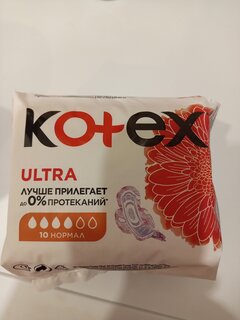 Прокладки женские Kotex, Ultra Dry&amp;Soft Normal, 10 шт, 4423 - фото 2 от пользователя