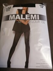 Колготки Malemi, Micro Velour, 100 DEN, р. 5, nero/черные, с шортиками и прозрачным мыском, 12 525 - фото 9 от пользователя