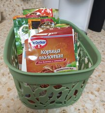 Ящик хозяйственный для хранения, 3 л, 24х17.5х11 см, мята, Idea, Флора, М 2361 - фото 3 от пользователя