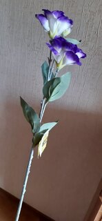Цветок искусственный декоративный Эустома, 63 см, фиолетовый, Y4-7950 - фото 4 от пользователя