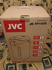 Термопот JVC, JK-TP1005, белый, 5 л, 900 Вт, скрытый нагревательный элемент, металл - фото 1 от пользователя