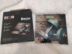 Весы напольные электронные, Rion, PT-973 Гантели, стекло, до 180 кг - фото 1 от пользователя